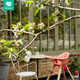 Stokke® Clikk™ ergonomic baby chair Natural + Sunny Coral
