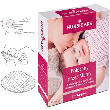 Nursicare® by Polymem® Med specialized dressings for sore breasts for breastfeeding women - 6 pack