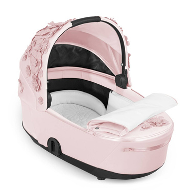 Cybex® Platinum Mios 3.0 Lux Carry Cot Carrycot | Simply Flowers Pink Fashion Collection