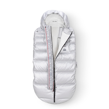 Cybex® Platinum Luxury Winter Footmuff down winter sleeping bag | Arctic Silver