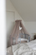 Waldin® tulle canopy with bracket Taupe