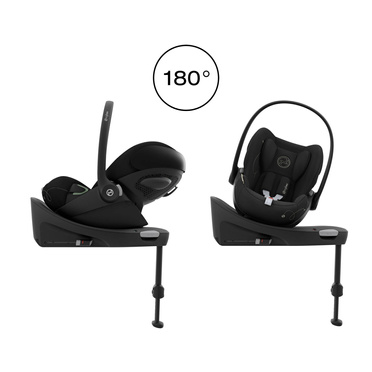 Cybex® Cloud G i-Size convertible 0-13 kg seat with swivel base | Moon Black Comfort