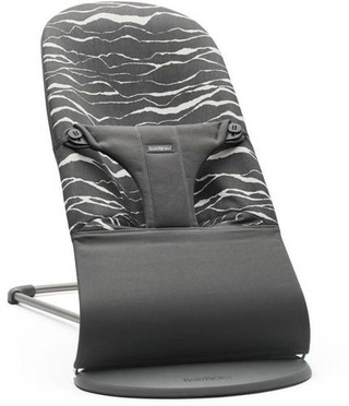 BabyBjorn® Bliss Cotton recliner-bouncer | Anthracite Landscape Print