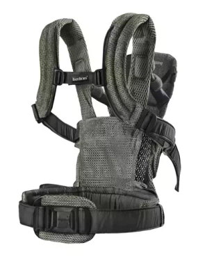 BabyBjörn nosidełko Harmony 3D Mesh Dark Green + Bib 