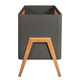 Troll Nursery | Torsten | Łóżeczko Dziecięce - 120 x 60 cm | Seal Grey + Teak