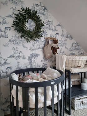 Waldin® 7in1 Oval crib