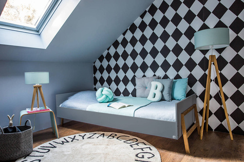 Bellamy Lotta gray bed 90x200