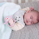 Smily Mia penguin and reindeer light pink teether