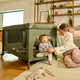 Lionelo Travel cot Stefi plus grey white
