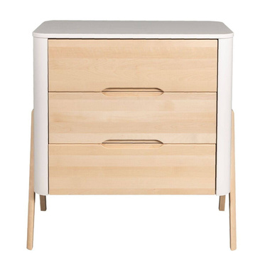 Troll Nursery | Torsten | Dresser with Changing Table | White + Natural Wax