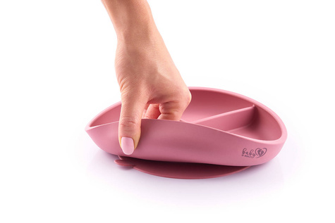 Baby In World® trójdzielny talerzyk silikonowy z przyssawką 