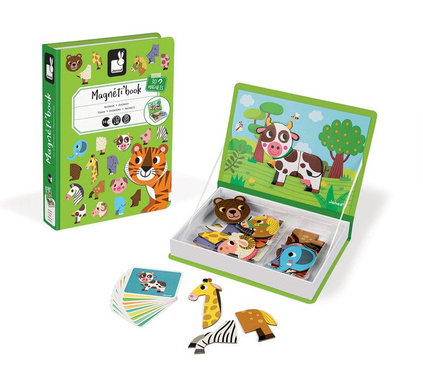 Janod | Magnetic Puzzle | Magnetibook | Animals