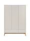 Pinio Miloo chest of drawers 3 drawers + 1 door champagne