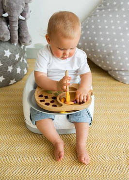Eco rascals | Bamboo Bowl With Suction Cup | Elephant | Pink