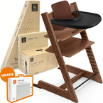 Stokke® Tripp Trapp® 3-in-1 set, feeding chair + baby set + tray | Walnut Brown