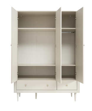 Pinio Miloo chest of drawers 3 drawers + 1 door champagne