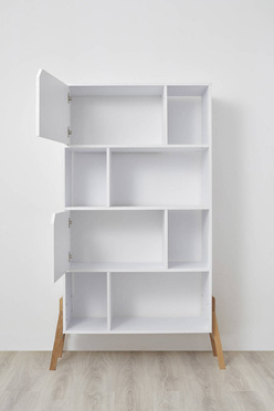 Bellamy Lotta snow bookcase