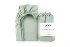 Poofi® sheet 100% organic cotton, 140 x 70 cm sage