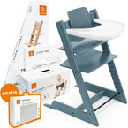 Stokke® Tripp Trapp® 3in1 set, highchair + baby set + tray | Fjord Blue