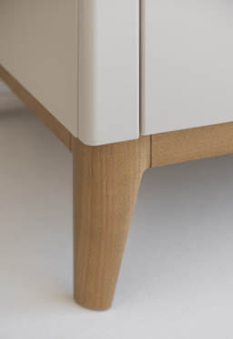 Pinio Miloo chest of drawers 3 drawers + 1 door champagne