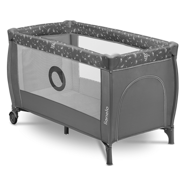 Lionelo Travel cot Stefi plus grey white