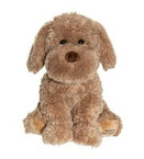 Teddykompaniet® plush cuddly mascot, Selma dog brown 35cm