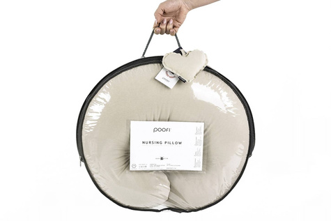 Poofi® nursing pillow 100% organic cotton | Latte