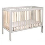 Troll Nursery | Lukas Duo Colour | Łóżeczko Dziecięce - 120 x 60 cm | Soft Grey + Natural Wax