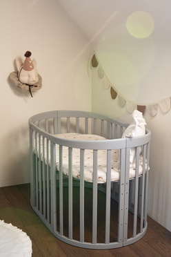 Waldin® 7in1 Oval crib