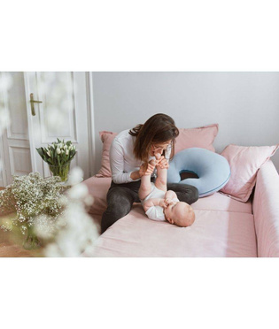 Poofi® nursing pillow 100% organic cotton | Dusty Blue