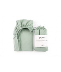 Poofi® sheet 100% organic cotton, 120 x 60 cm sage