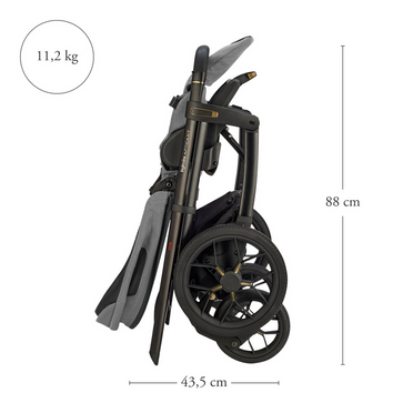 Inglesina® Aptica Duo XT 2-in-1 deep-sleeping stroller Magnet Gray