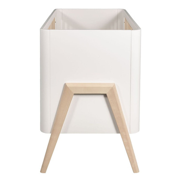 Troll Nursery | Torsten | Łóżeczko Dziecięce – 120 x 60 cm | White + Natural Wax