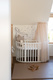 Waldin® tulle canopy with bracket Beige