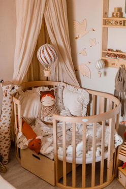 Waldin® 7in1 Oval crib