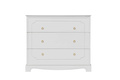 Bellamy Royal timeless white 3-drawer chest of drawers