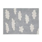 Lorena Canals® handwoven 100% cotton rug 120 x 160 cm | Cloud Grey