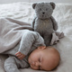 MOONIE | HUMMING TEDDY BEAR ORGANIC WITH LIGHT | ORGANIC GRAY
