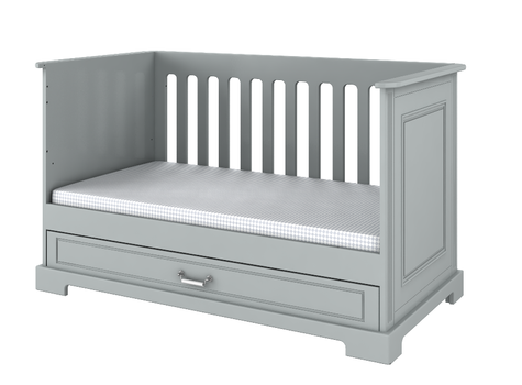 Bellamy® Ines 70/140 crib with drawer and sofa function | Neutral Grey