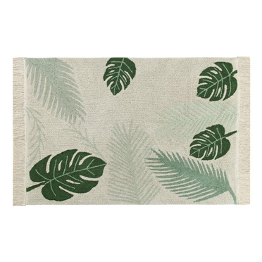 Lorena Canals® handwoven 100% cotton rug 140 x 200 cm | Tropical Green