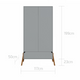 Bellamy Lotta szafa 2D gray