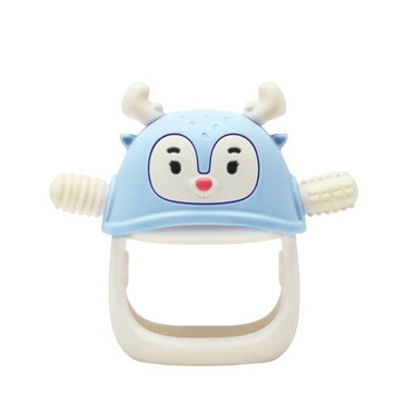 Smily Mia reindeer teether light blue
