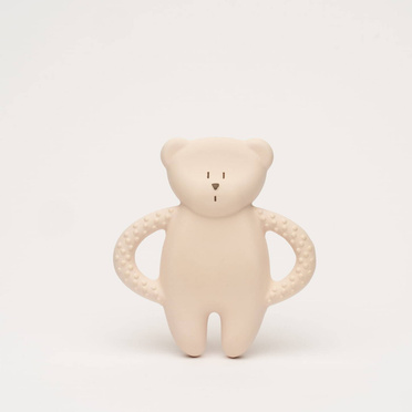 Moonie Teddy Rose teether made of natural rubber