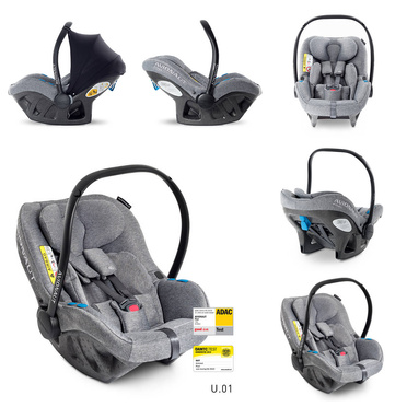 Avionaut | Pixel + Base IQ Isofix | Lekki Fotelik Samochodowy 0-13 kg z Bazą | Grey Melange