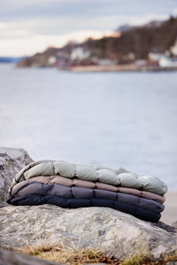 Lodger® waterproof double layer winter stroller sleeping bag light gray Taslon Drizzle