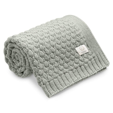 Yosoy® Knitted Blanket Merino Wool 100% MONTREAL sage