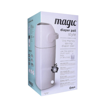 Magic | Kosz na zużyte pieluchy - niebieski (na 25 pieluch) + worki