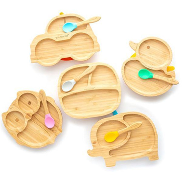 Eco rascals | Bamboo Bowl With Suction Cup | Duckling | Yellow