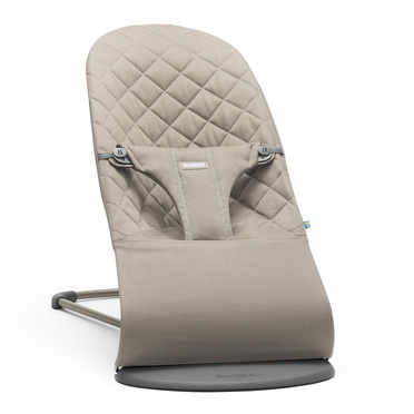 BabyBjorn | Bliss Baby Bouncer | Leżaczek-Bujaczek | 100% Bawełna | Sand Grey