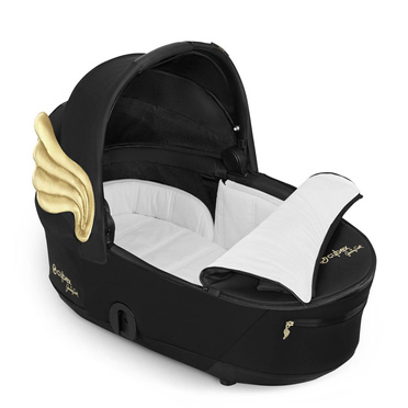 Cybex® Platinum Mios 3.0 Lux Carry Cot carrycot | Gold Wings by Jeremy Scott Fashion Collection